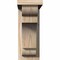 Ekena Millwork New Brighton Smooth Corbel w/Backplate, Douglas Fir, 5 1/2"W x 14"D x 14"H COR06X14X14NEB01SDF - alternate 3